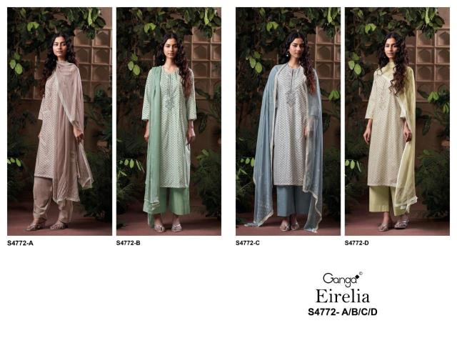 Ganga eirelia 4772 dress material wholesale market bangalore